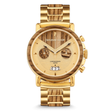 Chrono Zebrawood / Gold Steel