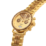 Chrono Zebrawood / Gold Steel