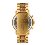Chrono Zebrawood / Gold Steel