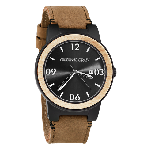 Maplewood Barrel / Natural Leather